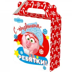 Сладкий новогодний набор Подарок мини Смешарики 300 грамм